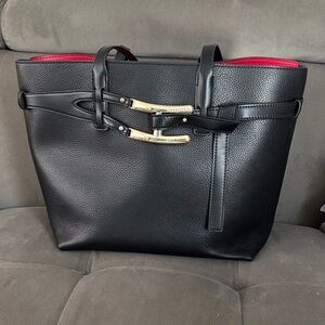 ❤️Black Leather Tote Bag